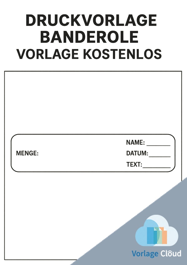 druckvorlage banderole vorlage kostenlos