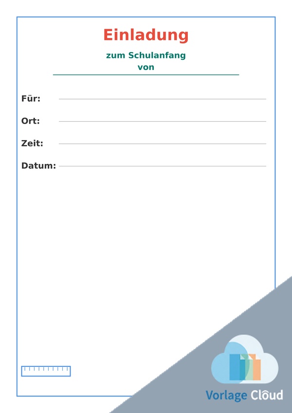 einladung schulanfang vorlage kostenlos