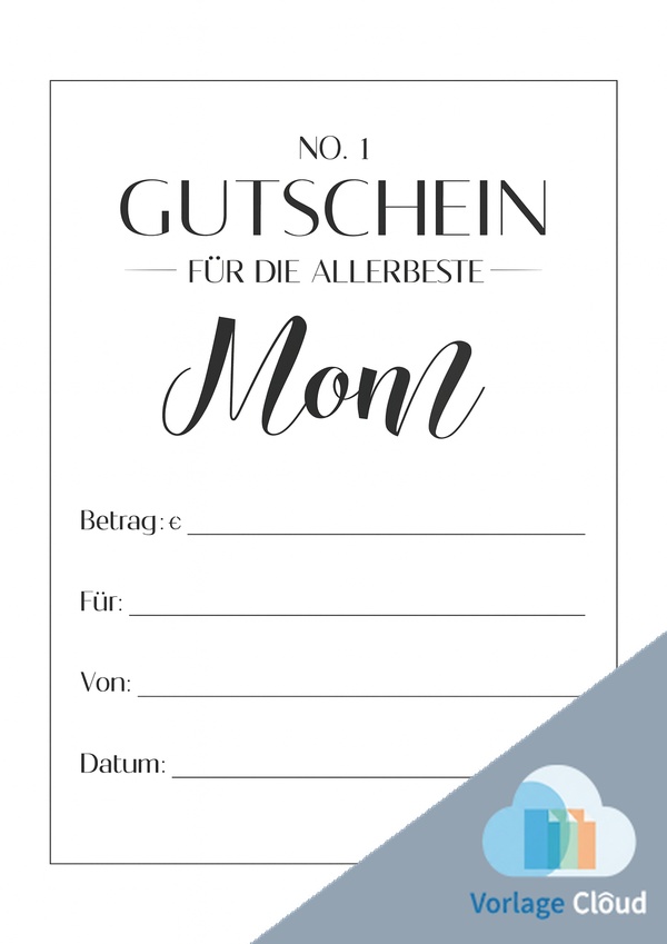 gutschein für mama