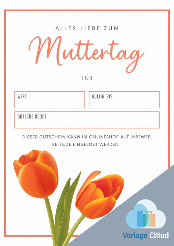 gutschein für muttertag