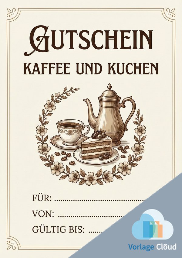 gutschein kaffee und kuchen vorlage pdf