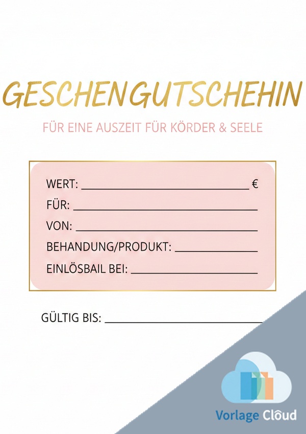 gutschein kosmetik vorlage pdf