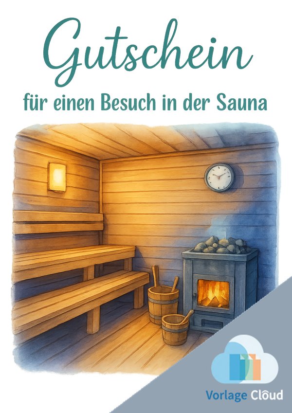 gutschein sauna vorlage fur ausdruck