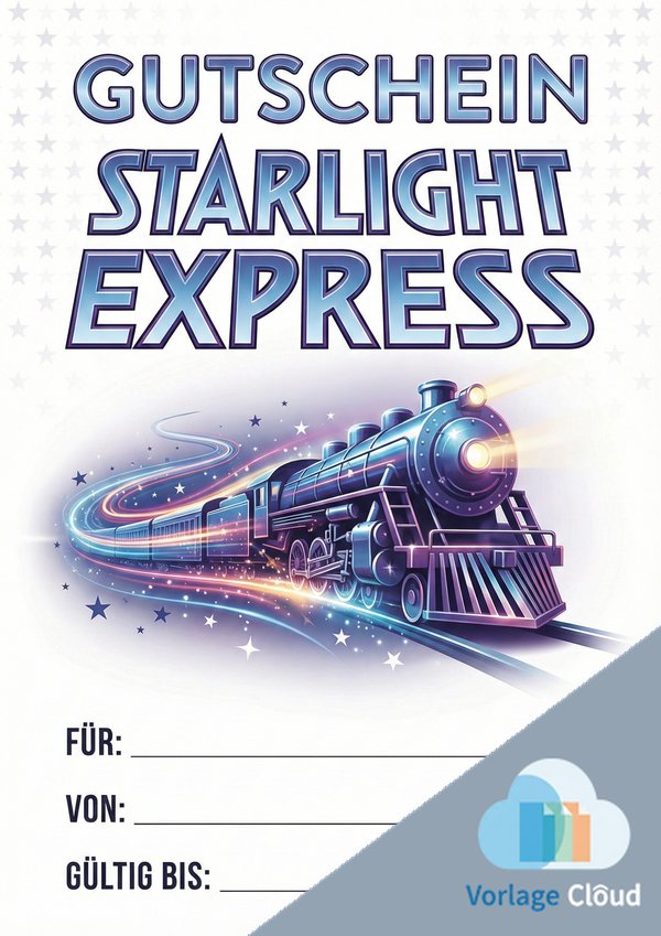 gutschein starlight express vorlage