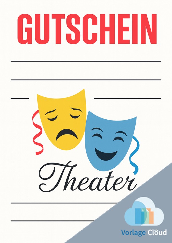 gutschein theater vorlage kostenlos