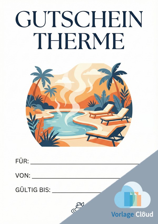 gutschein therme vorlage kostenlos