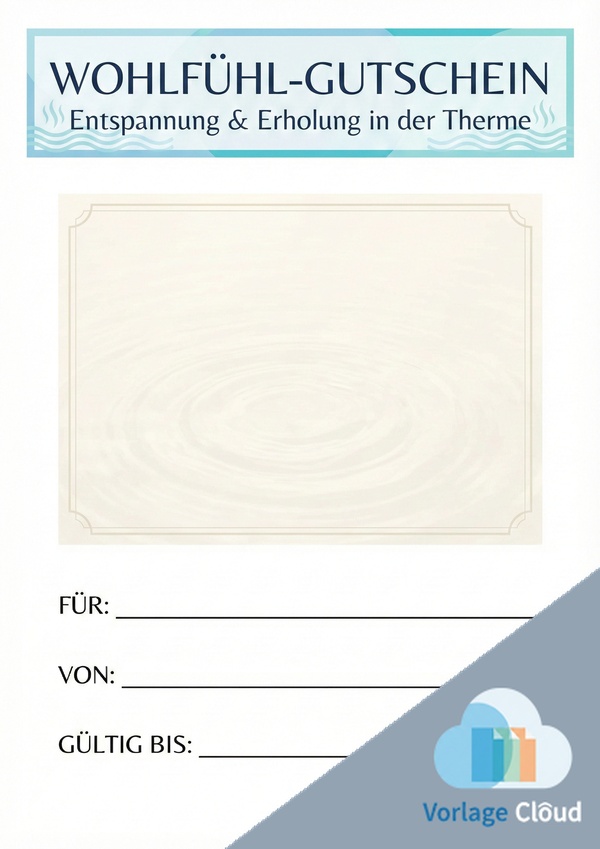 gutschein therme vorlage zum ausdrucken