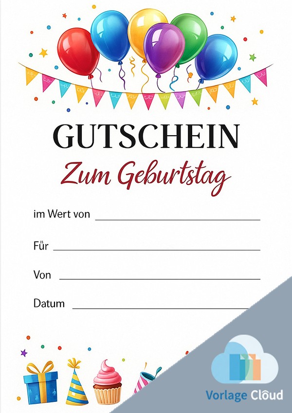 gutschein vorlage geburtstag ausdrucken kostenlos pdf