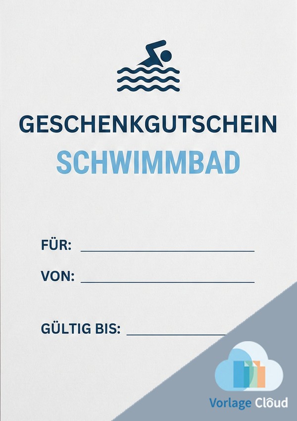 gutschein vorlage schwimmbad zum ausdrucken