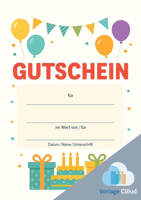 gutschein vorlage zum ausdrucken