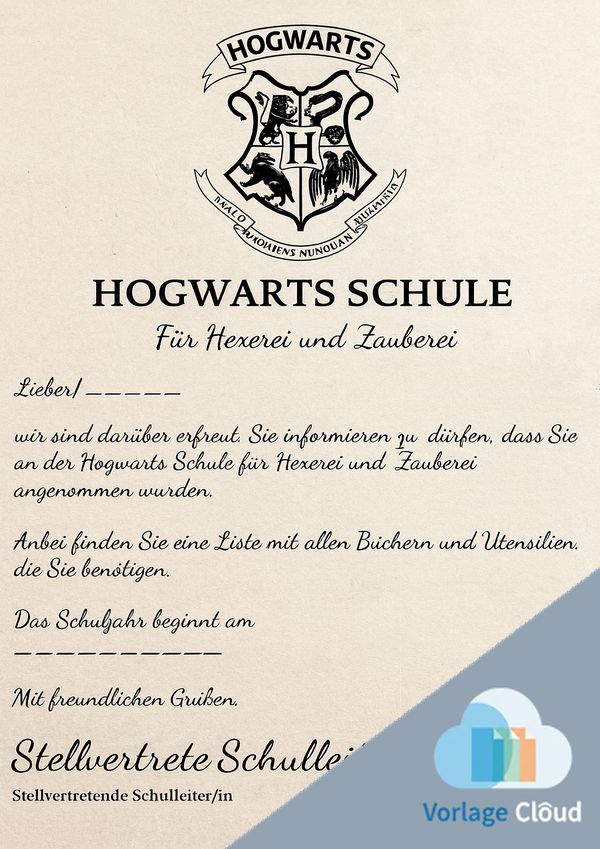 harry potter einladung vorlage pdf deutsch
