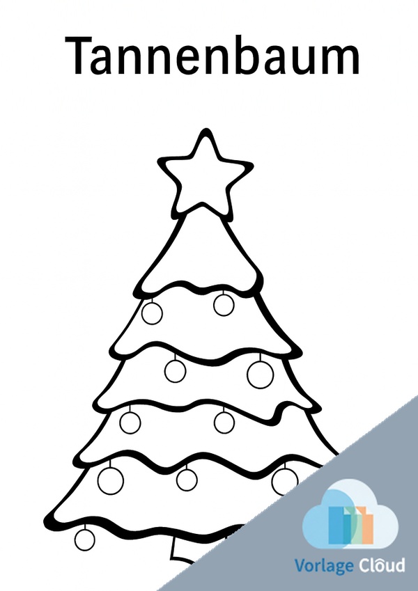 schablone für tannenbaum