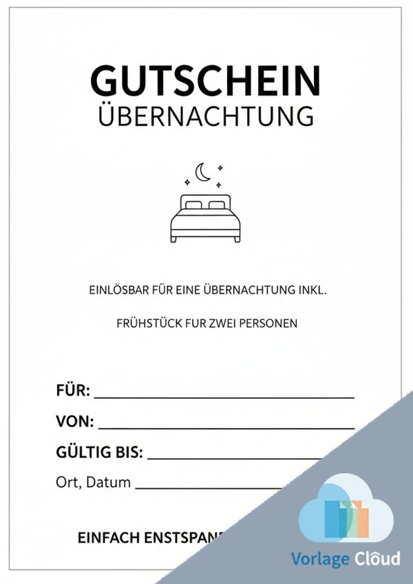 übernachtung vorlage kostenlos zum audrucken-wm