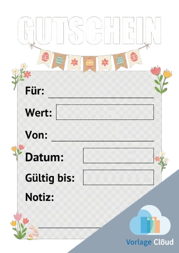 vorlage ostern PDF