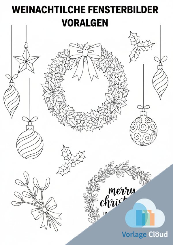 weihnachtliche fensterbilder vorlagen