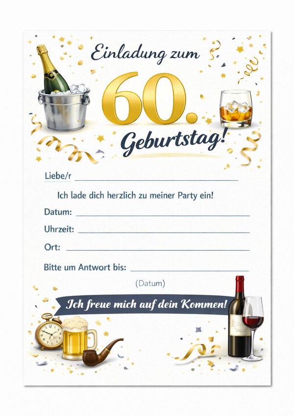 60 geburtstag einladung vorlage kostenlos