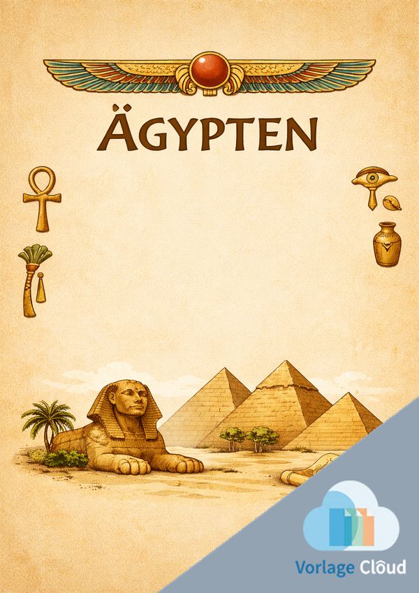 aegypten deckblatt ausdrucken