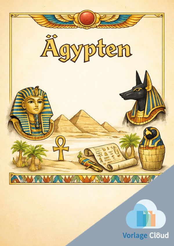 aegypten deckblatt zum ausdrucken