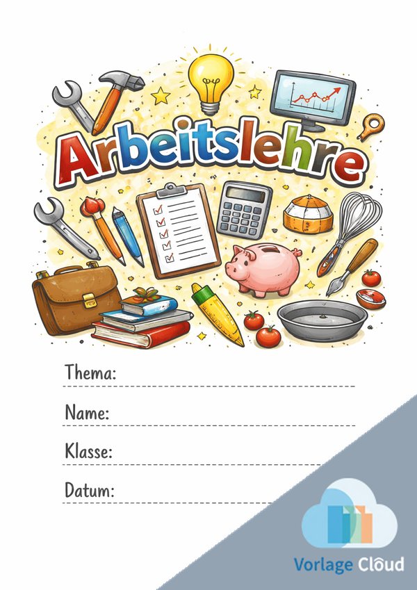arbeitslehre deckblätter zum ausdrucken