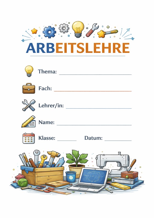 arbeitslehre deckblätter