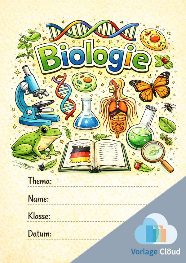 biologie deckblatt zum ausdrucken