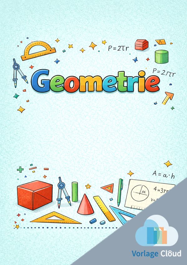 deckblatt geometrie zum ausdrucken