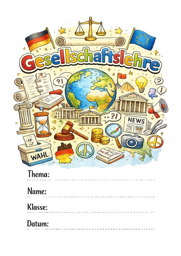 deckblatt gesellschaftslehre zum ausdruck