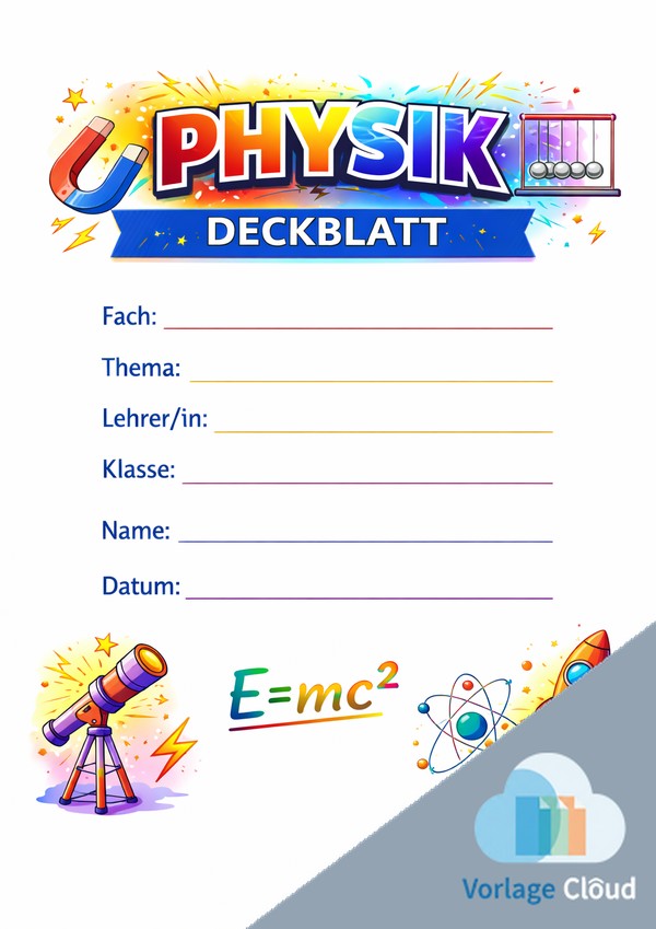 deckblätter physik