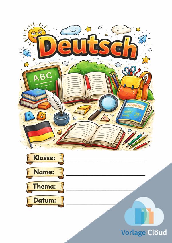 deutsch deckblatt zum ausdrucken