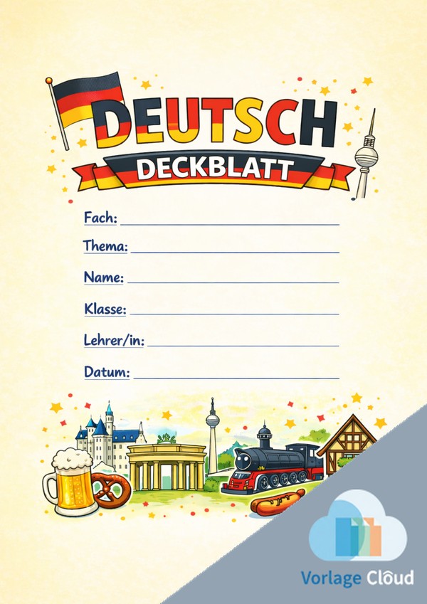 deutsch deckblätter zum ausdrucken