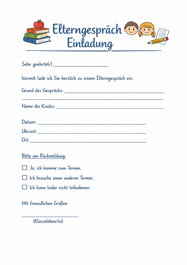 elterngespräch einladung vorlage pdf