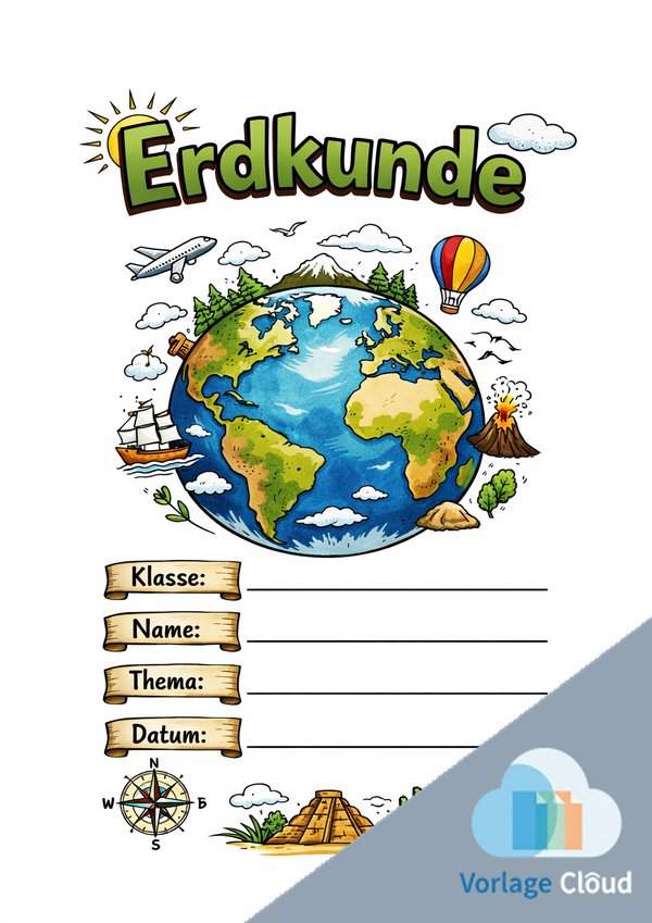erdkunde deckblatt erde