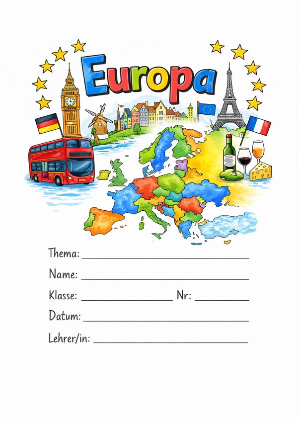 europa deckblatt fur ausladen