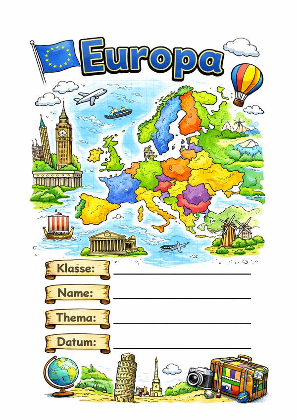 europa deckblatt kostenlos