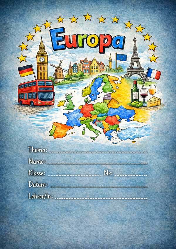 europa deckblatter zum ausdrucken