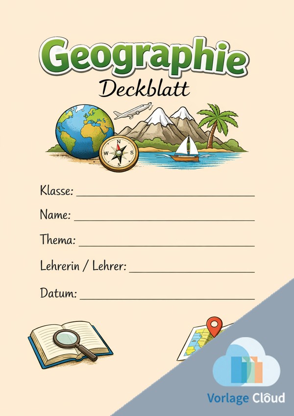 geographie deckblatt
