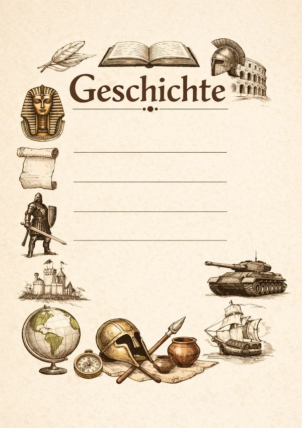 geschichte deckblatt zum ausdrucken