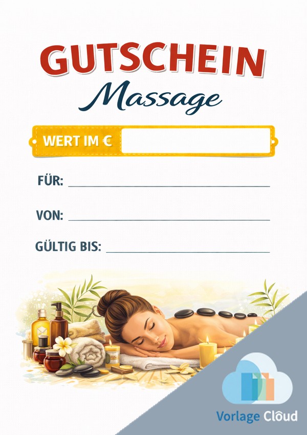 gutschein vorlage für massage kostenlos