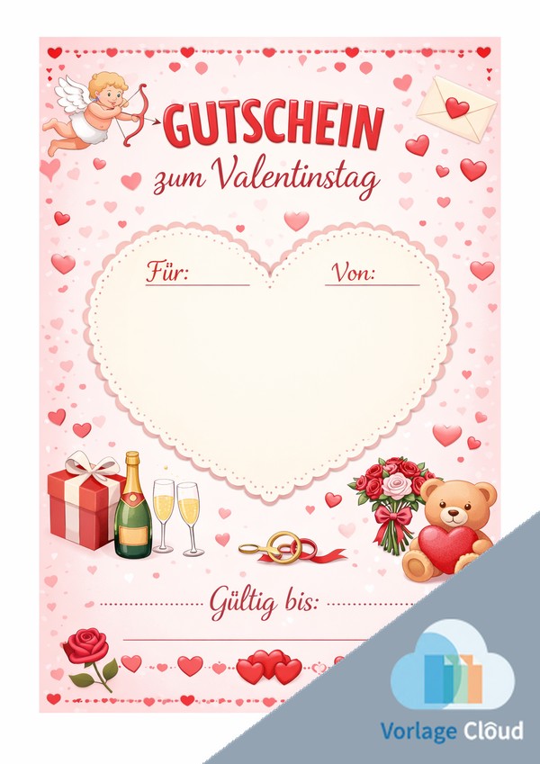 gutschein vorlage valentinstag konstenlos