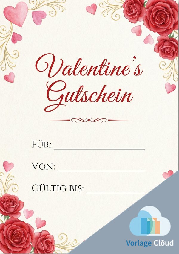 gutschein vorlage valentinstag zum ausdrucken