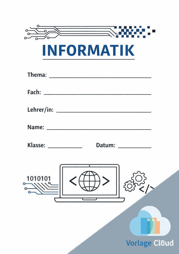 informatik bilder deckblatt