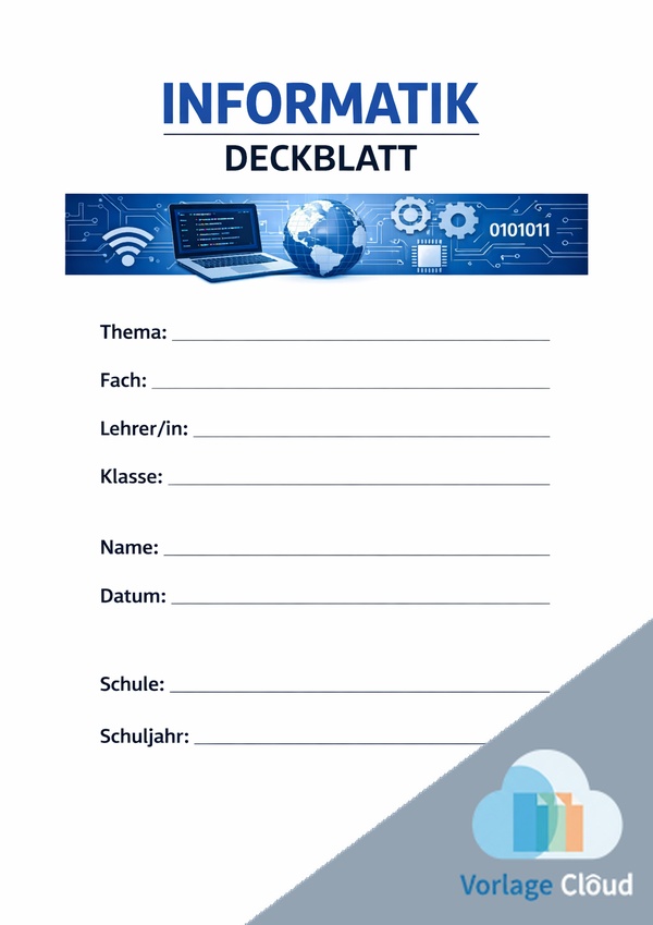 informatik deckblatt pdf