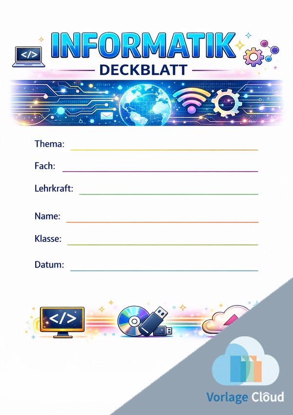 informatik deckblatt