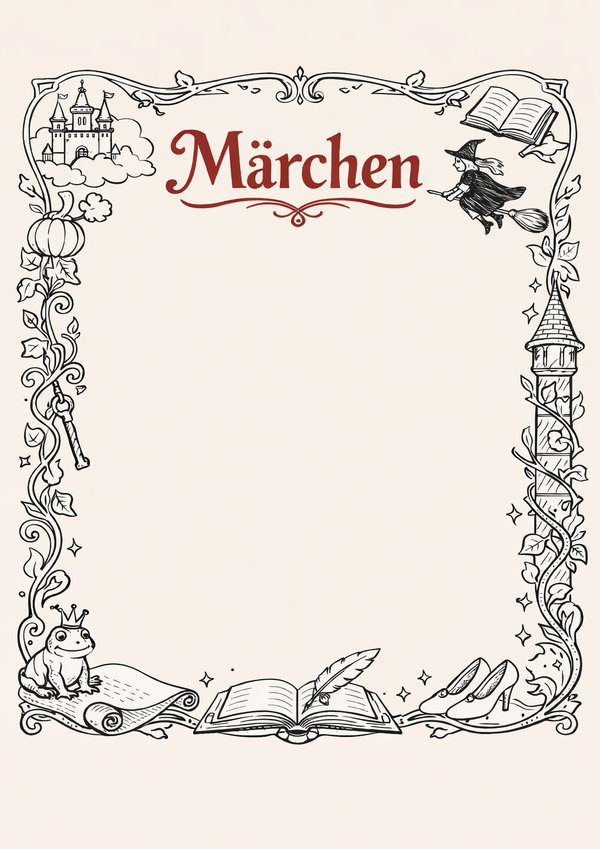 märchen deckblatt vorlage