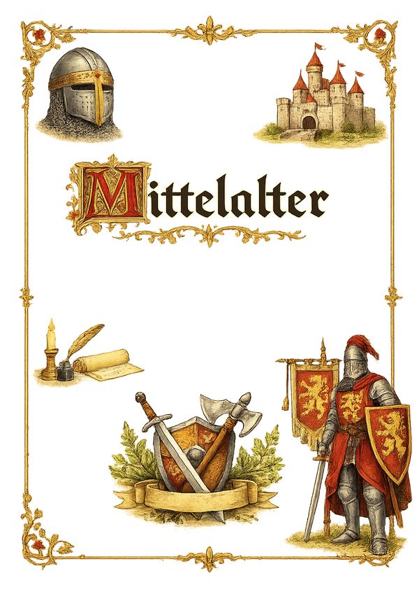 mittelalter deckblatt ausdrucken