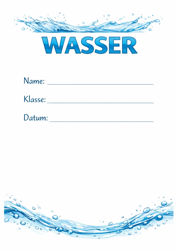 wasser deckblatt