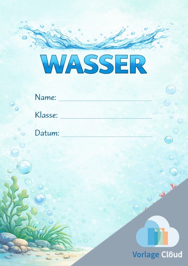 Wasser Deckblatter Ausdrucken