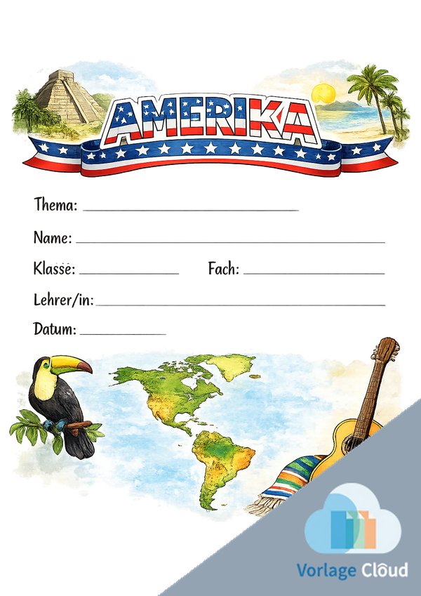 amerika deckblätter