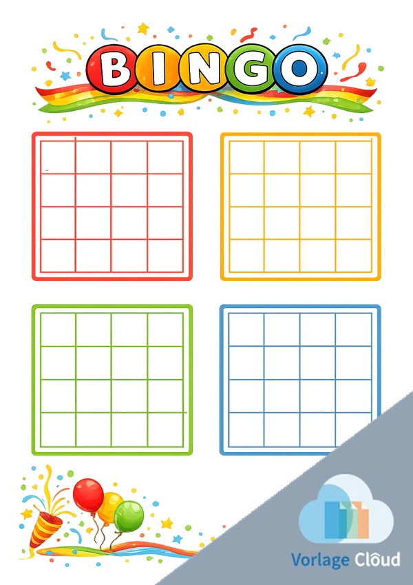 bingo vorlagen kostenlos