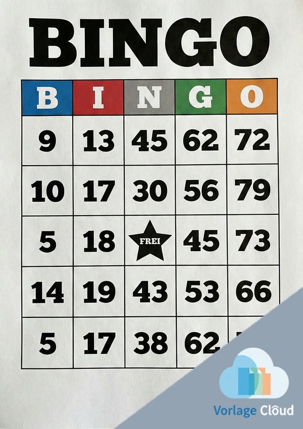 bingo zettel zum ausdrucken
